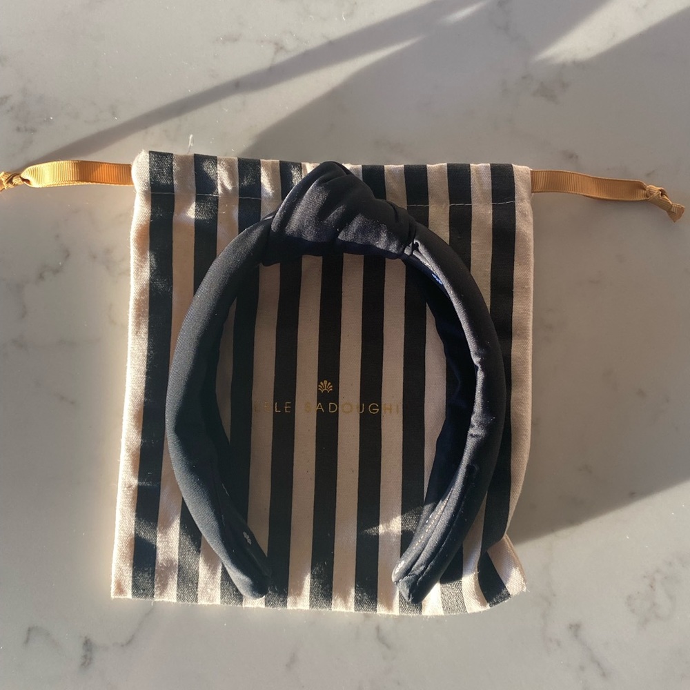 Lele Sadoughi Jet Neoprene Knotted Headband
